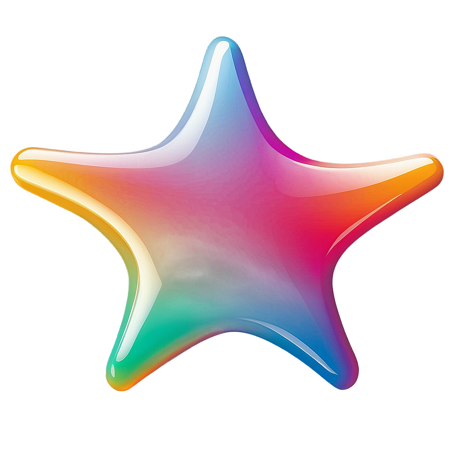 Gradient Rounded Star Png Qoh46 PNG