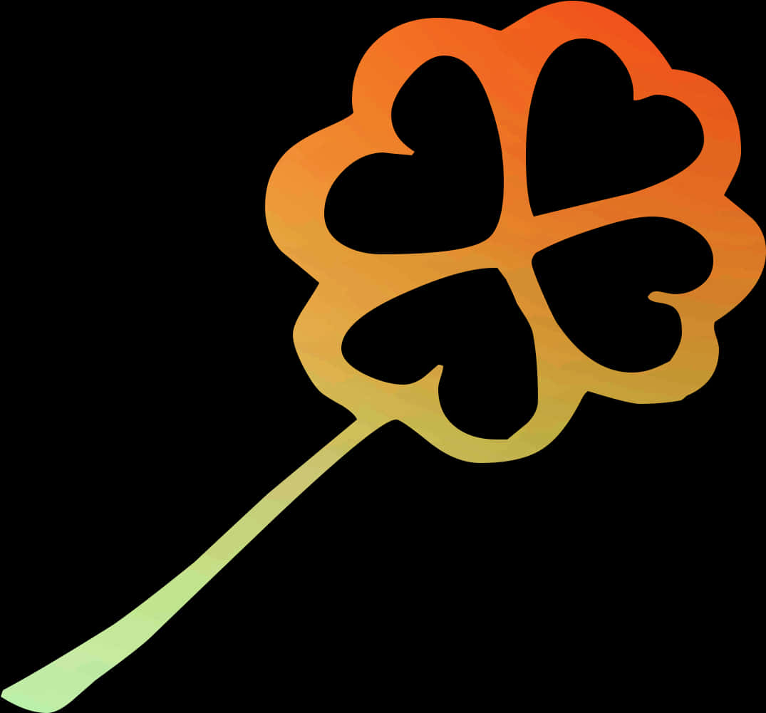 Gradient Shamrock Icon PNG