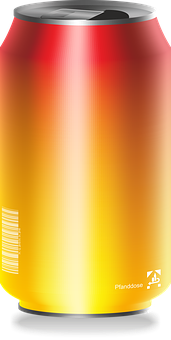 Gradient Soda Can Design PNG