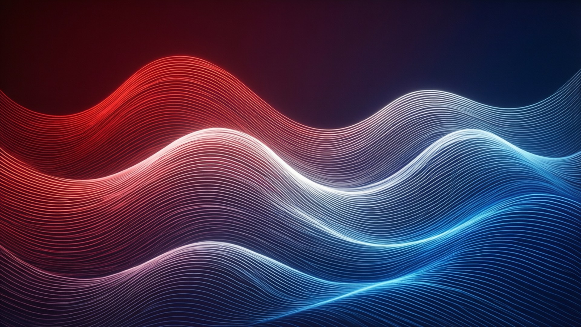 Gradient Wave Flow Wallpaper