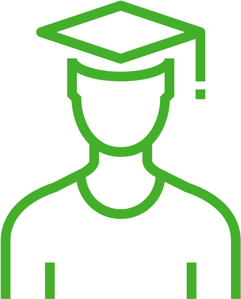 Graduate Icon Outline PNG