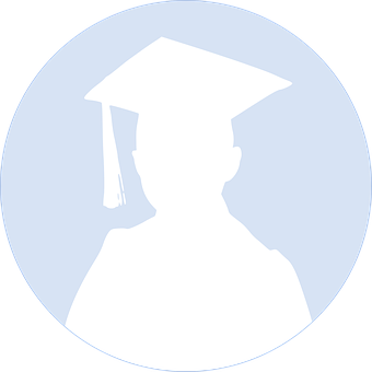 Graduate Silhouette Icon PNG