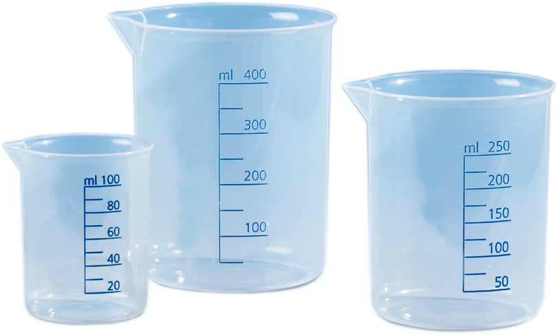 Download Graduated Beakers Set Transparent | Wallpapers.com