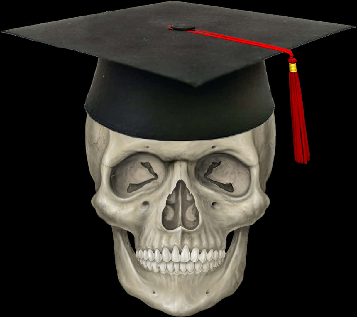Graduated Skeletonwith Cap PNG
