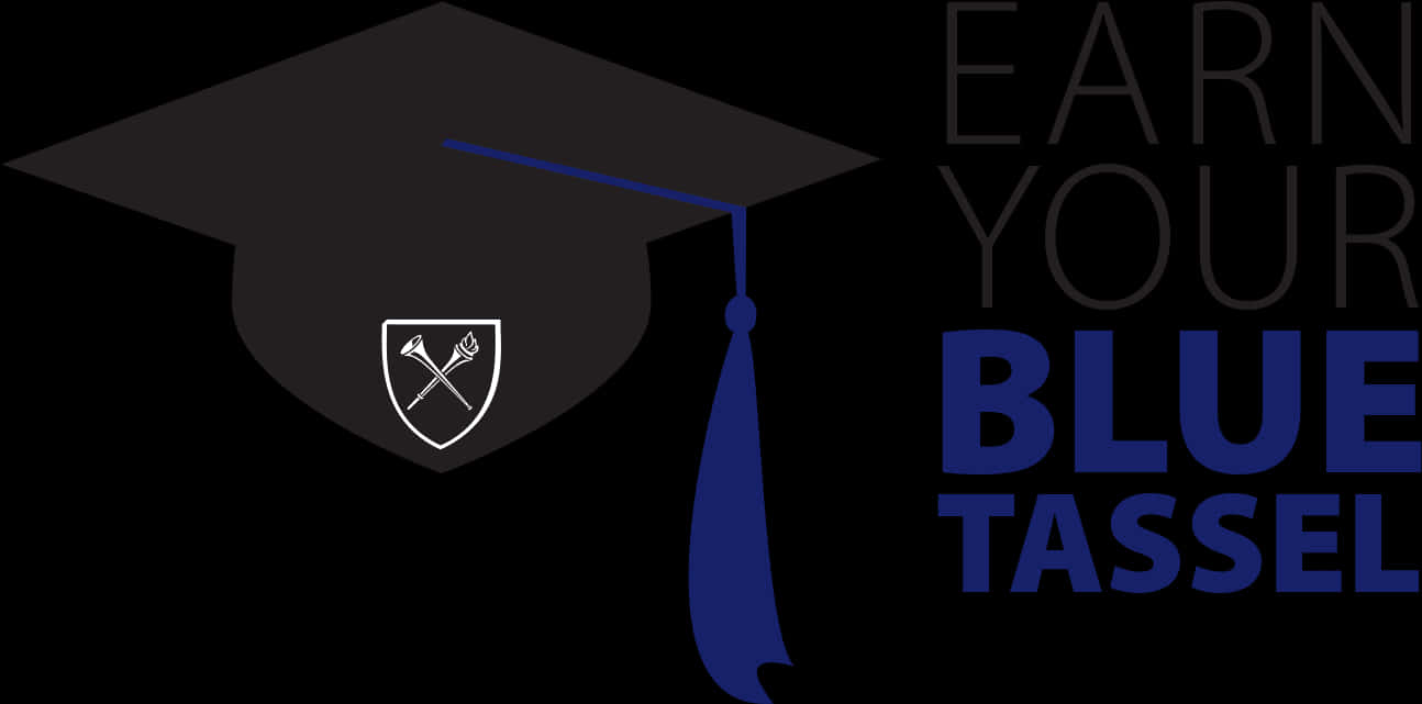 Graduation Blue Tassel Concept PNG