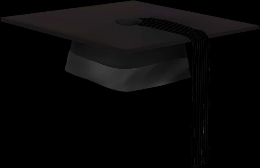 Graduation Cap Black Silhouette PNG