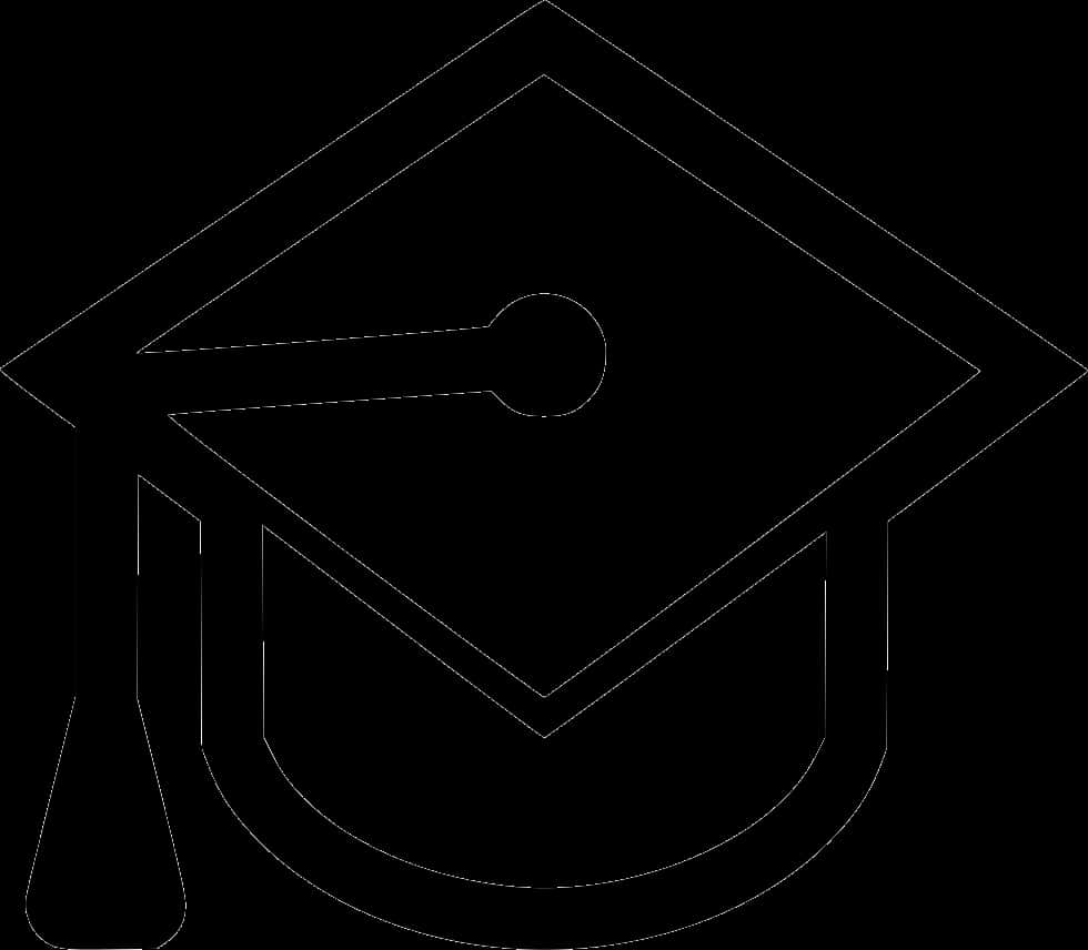 Graduation Cap Outline PNG
