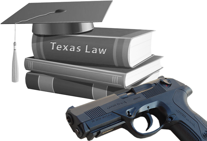 Graduation Cap Texas Law Booksand Gun PNG
