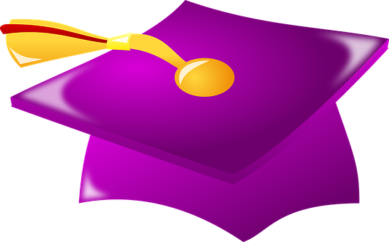 Graduation Cap Vector Illustration PNG