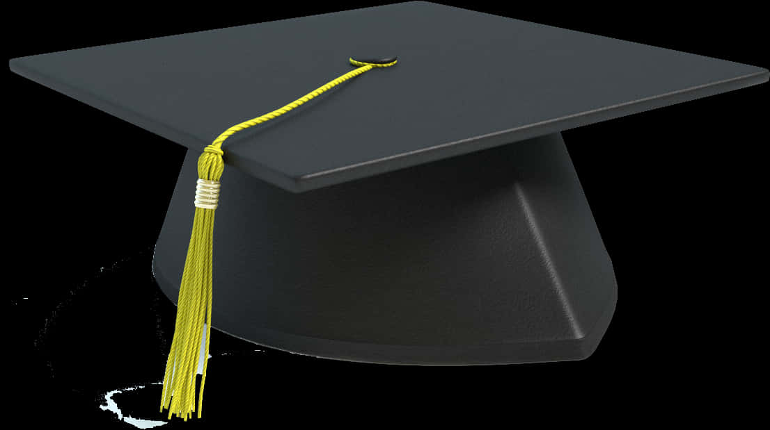Graduation Cap Yellow Tassel.jpg PNG