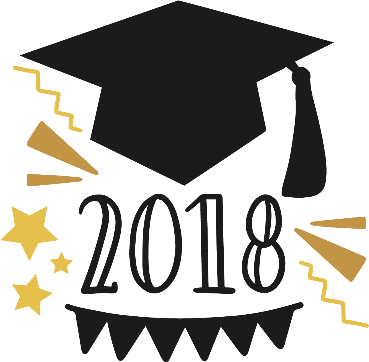 Graduation Cap2018 Celebration PNG