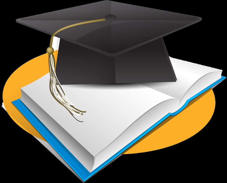 Graduation Capon Book Icon PNG