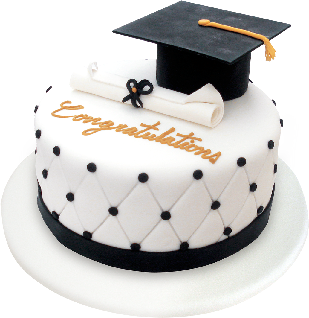 Graduation Celebration Cakewith Cap PNG
