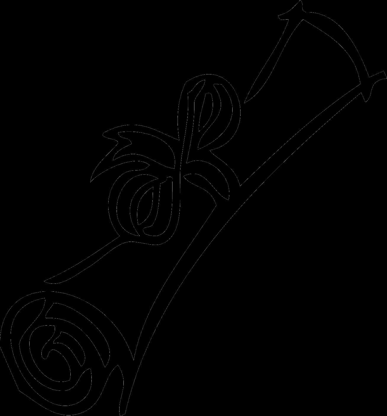 Graduation Diploma Sketch PNG