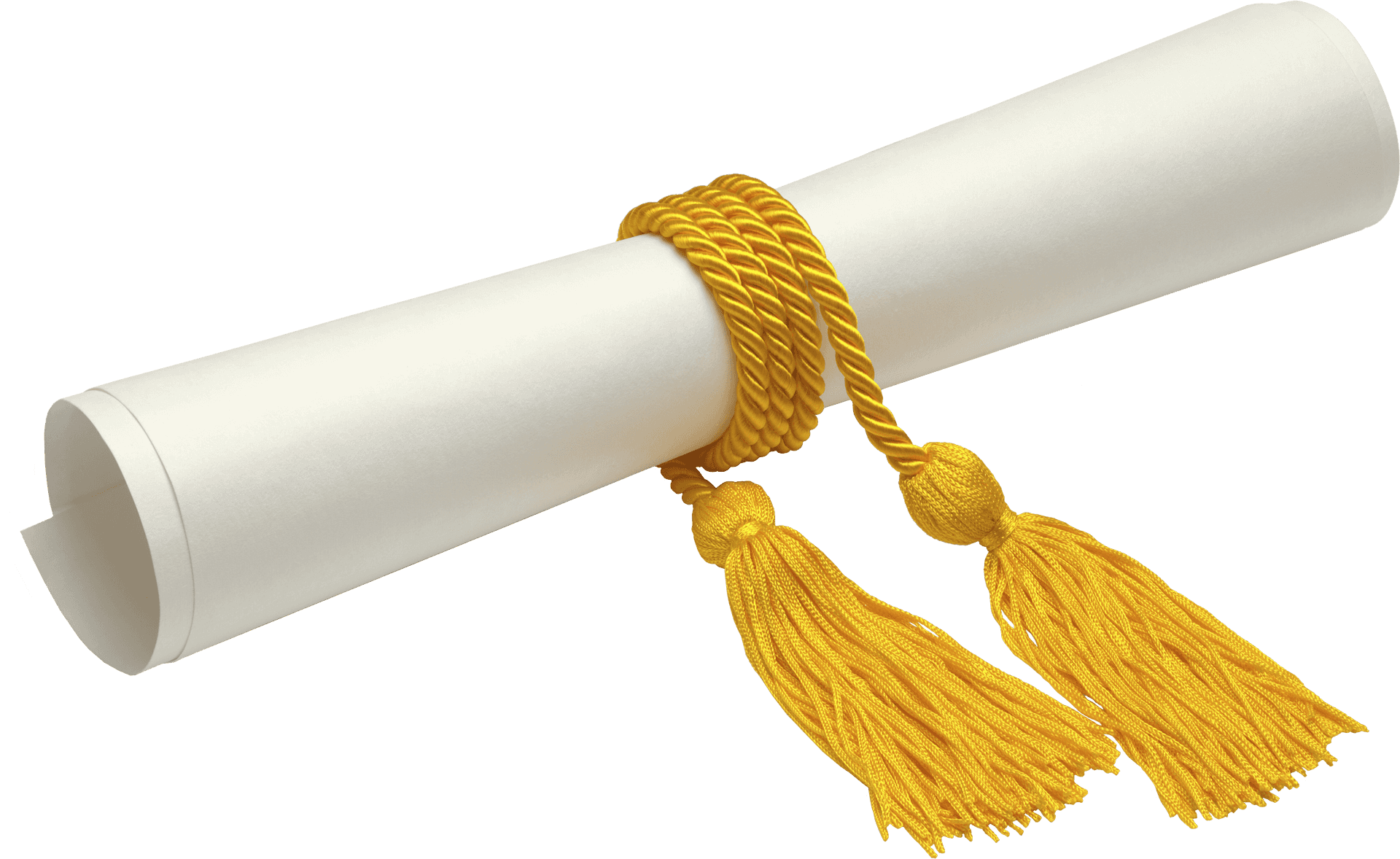 Graduation Diplomawith Golden Tassel.png PNG
