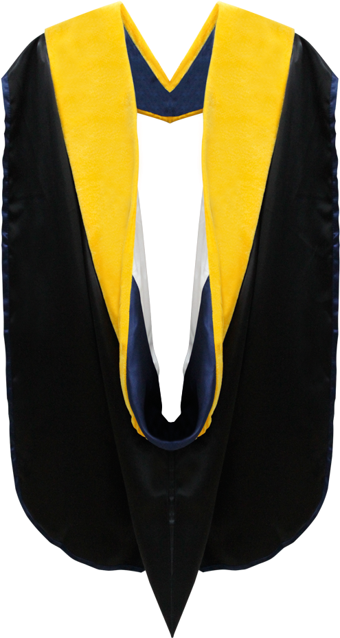 Download Graduation Honor Stole Blackand Yellow | Wallpapers.com