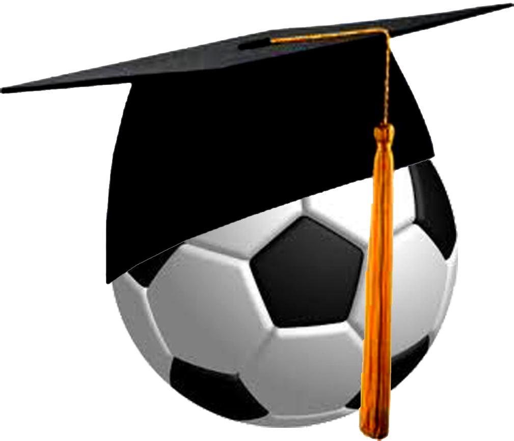 Graduation Soccer Ball Concept PNG