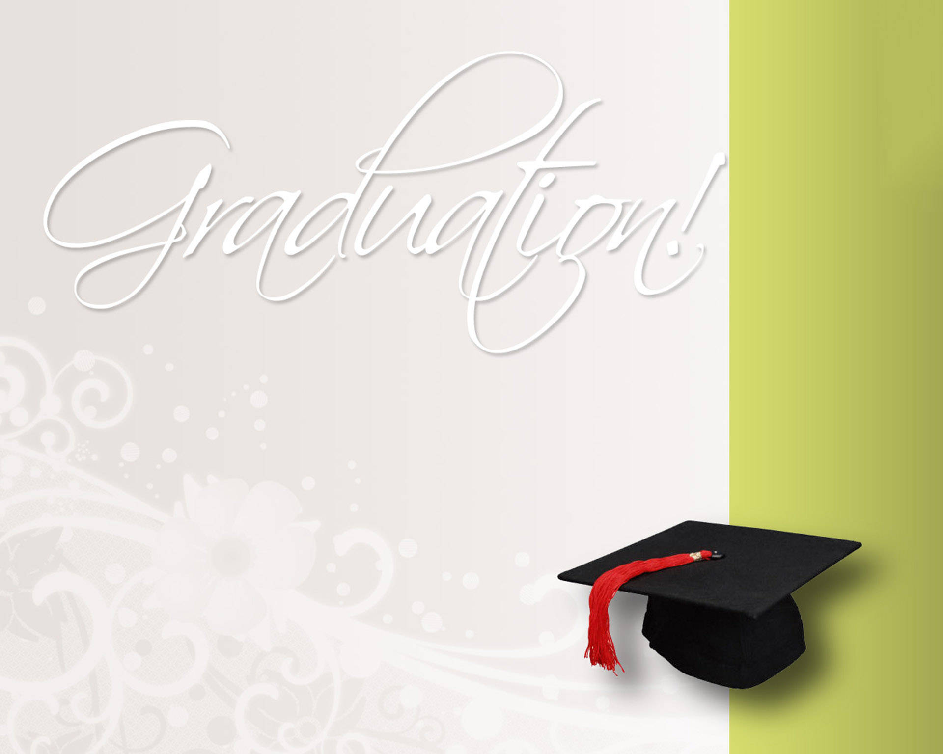 Graduation White And Olive Template