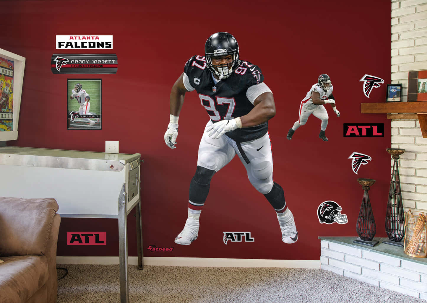 Grady Jarrett Atlanta Falcons Edit Wallpaper