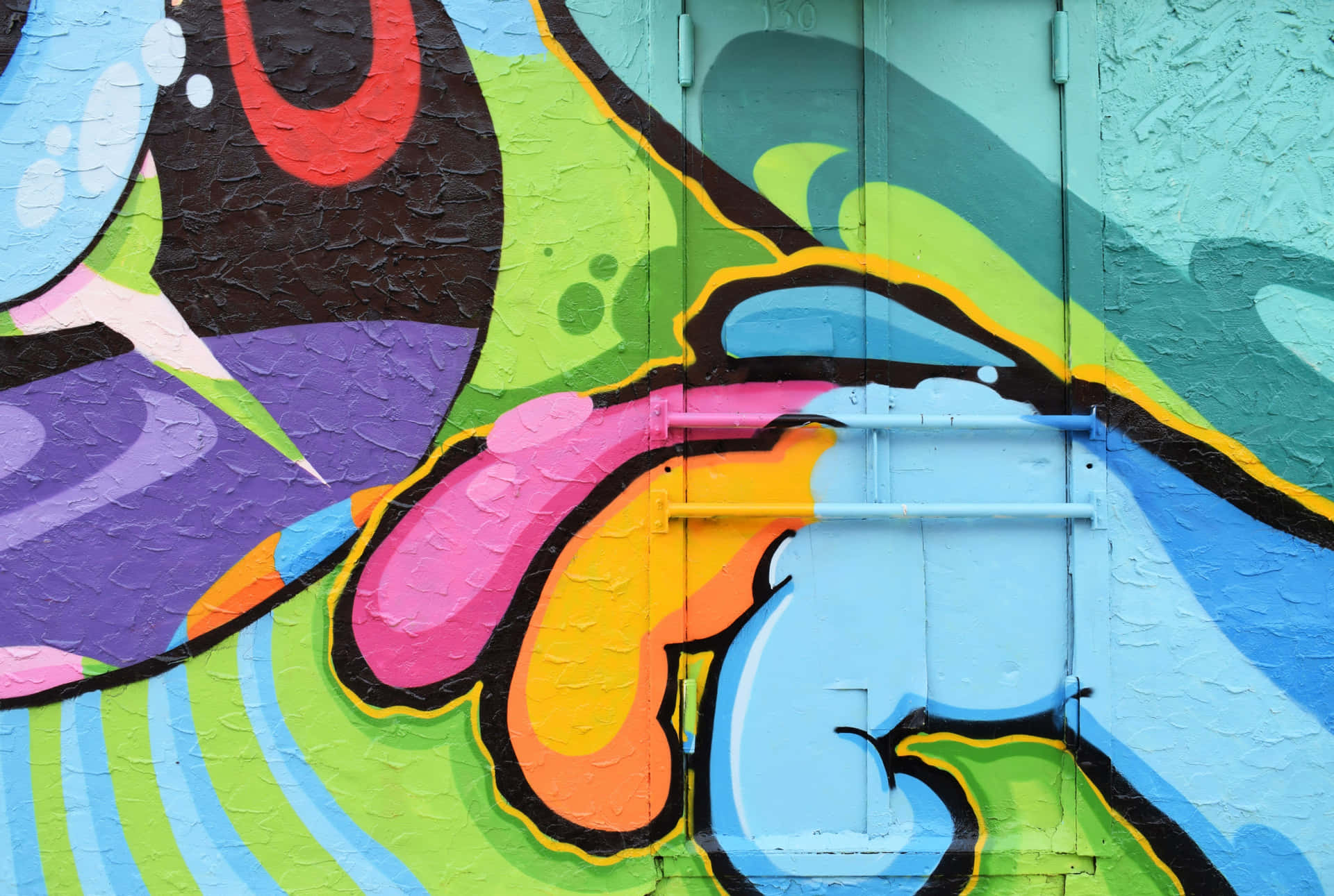 Bright, bold and abstract – Graffiti at its best. Wallpaper