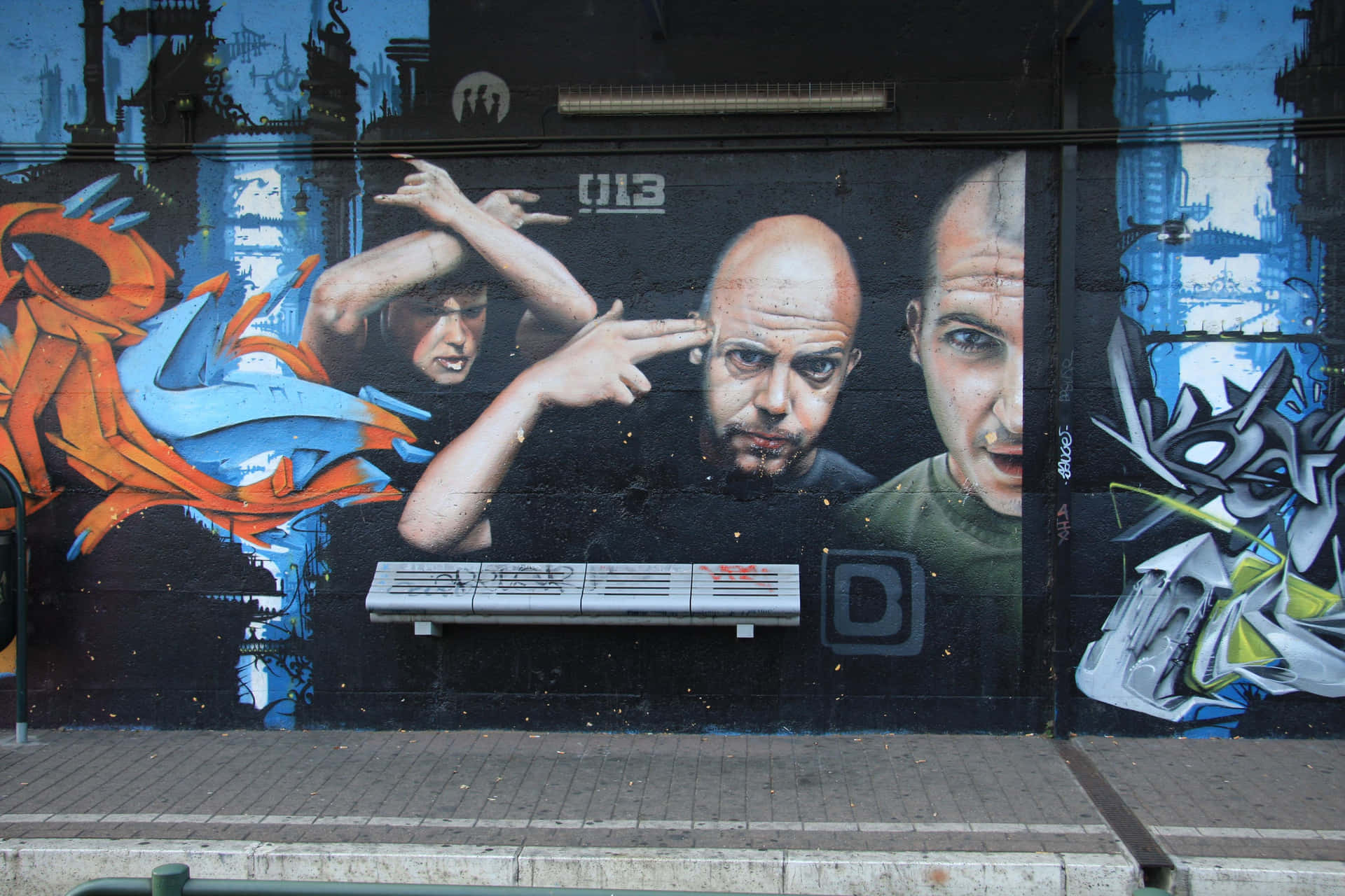 Buntegraffiti-kunst Wallpaper