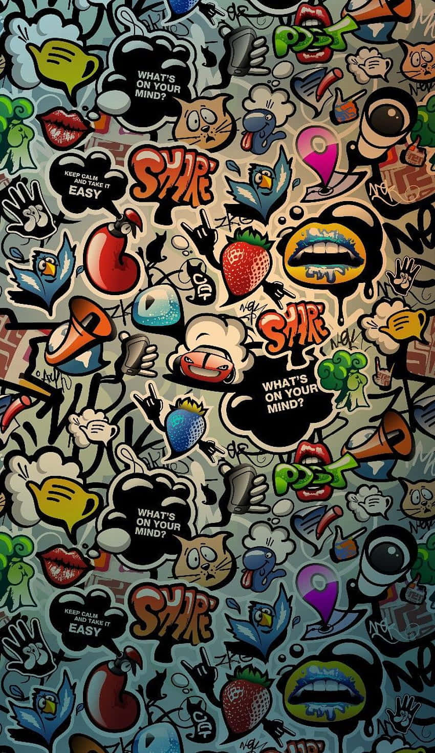 Graffiti Art Collage Wallpaper Wallpaper
