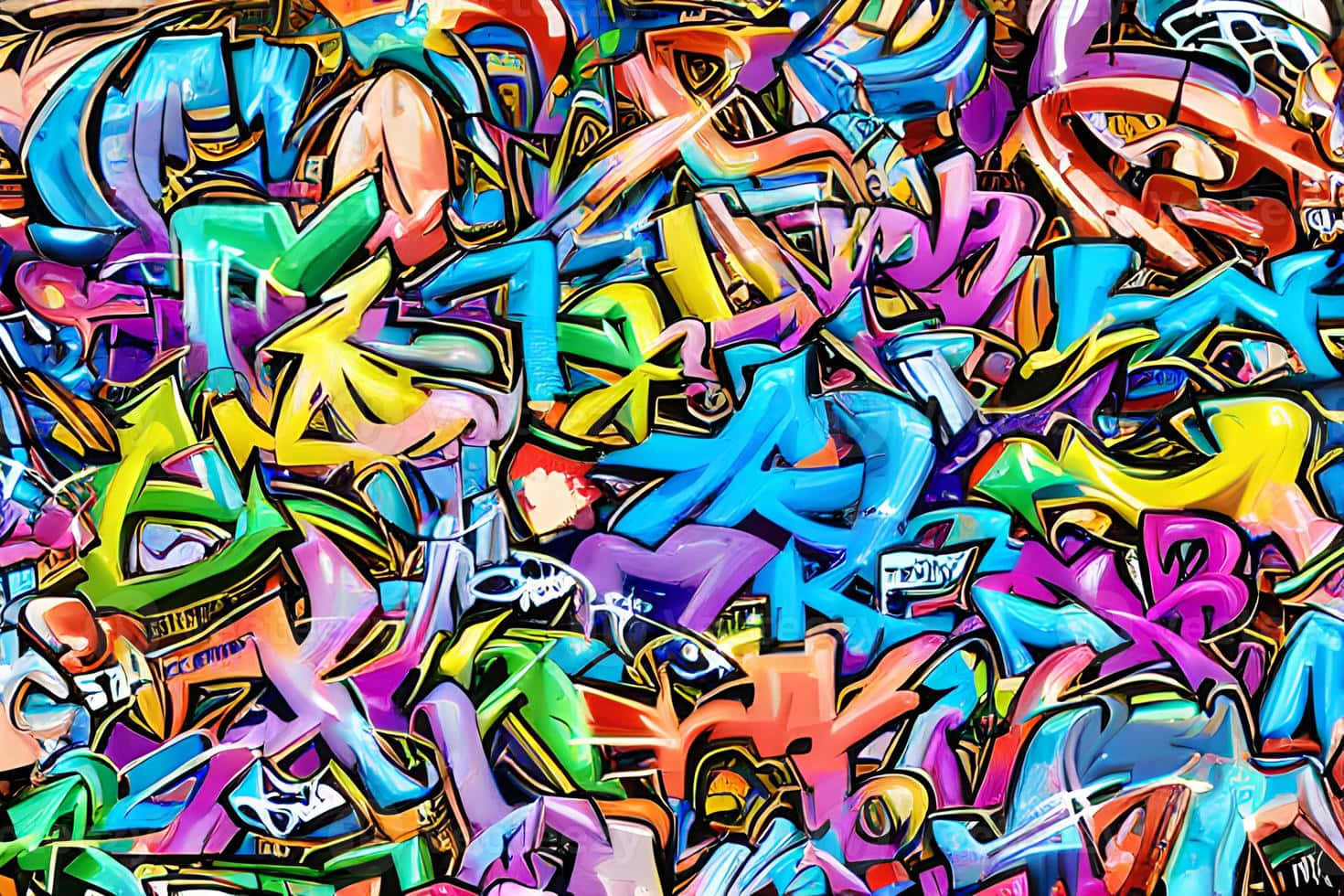 Graffiti Baggrund 1470 X 980