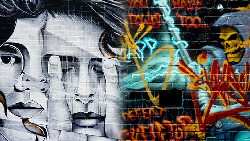 Graffitibilleder udfordrer din fantasi.