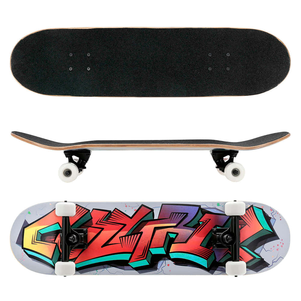 Graffiti Design Skateboard Deck Wallpaper