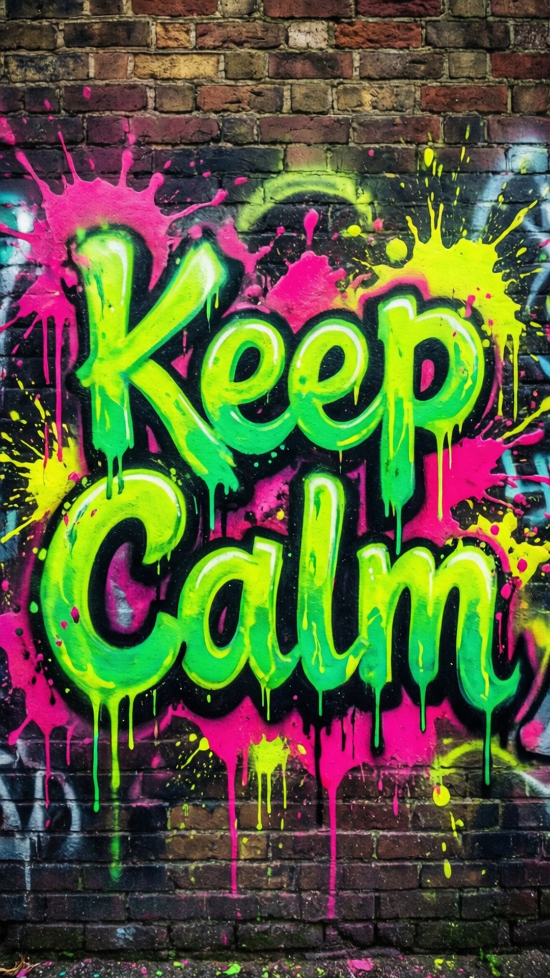 Graffiti Keep Calm Bakgrunner