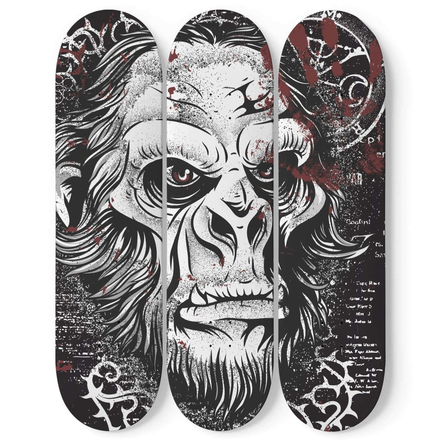 Seni Dek Skateboard Singa Grafiti Wallpaper