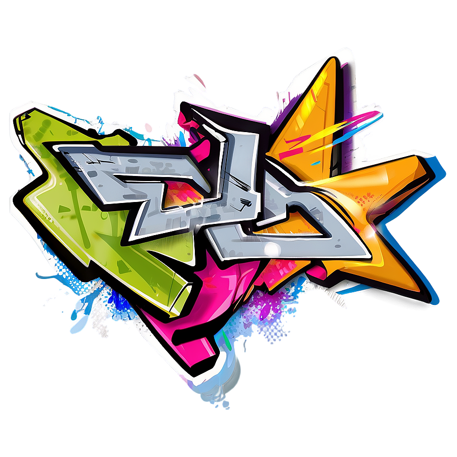 Graffiti Print Png Caw PNG