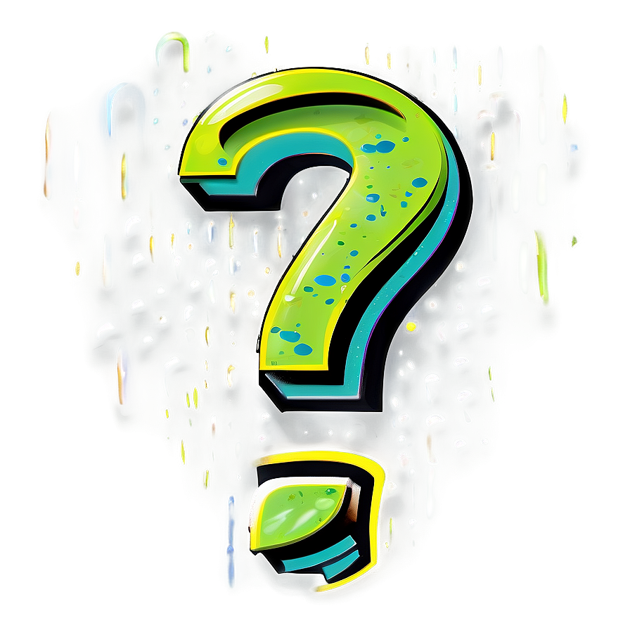 Graffiti Question Mark Clipart Png 53 PNG