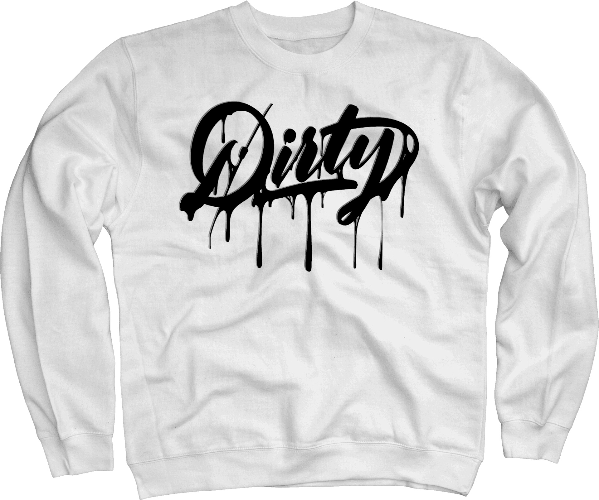 Graffiti Style Dirty Sweatshirt PNG