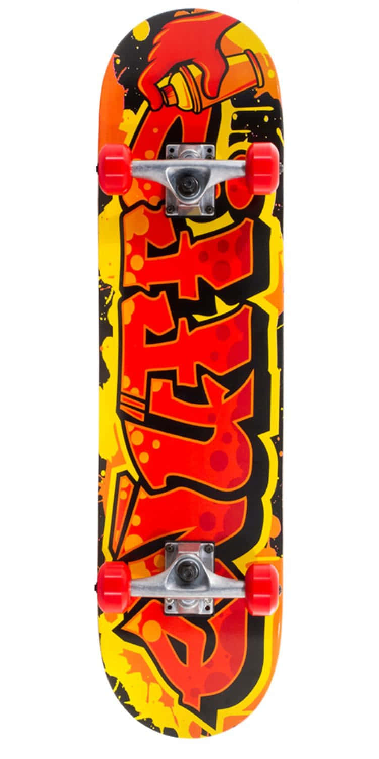 Graffiti Style Skateboard Deck Wallpaper