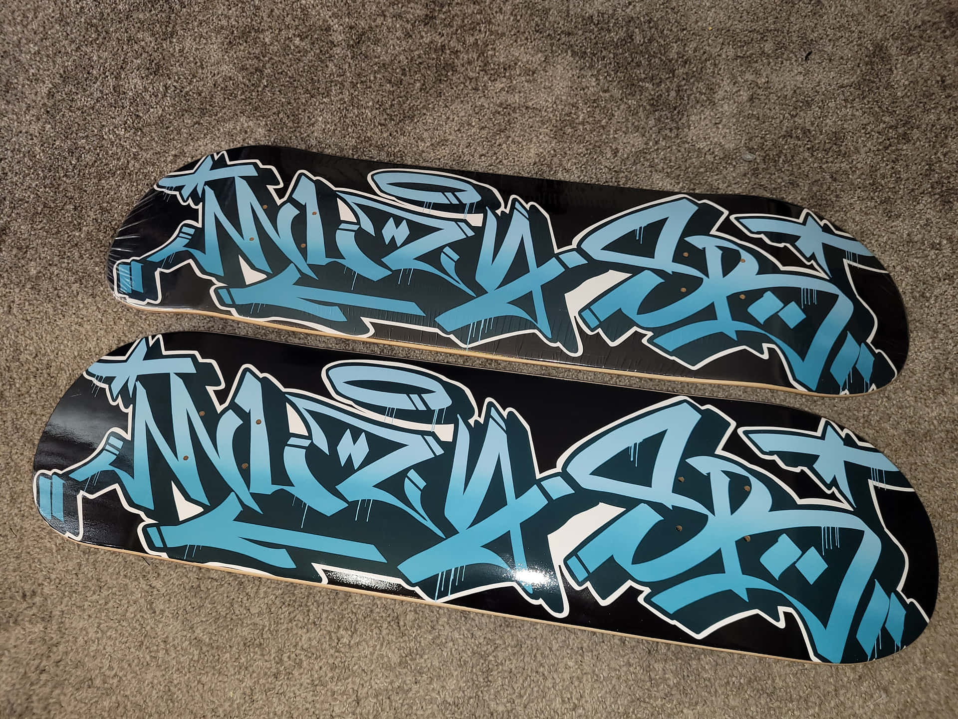 Graffiti Style Skateboard Decks Wallpaper