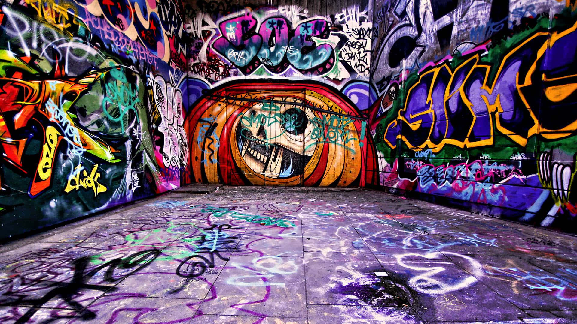 Graffitiväggbakgrund
