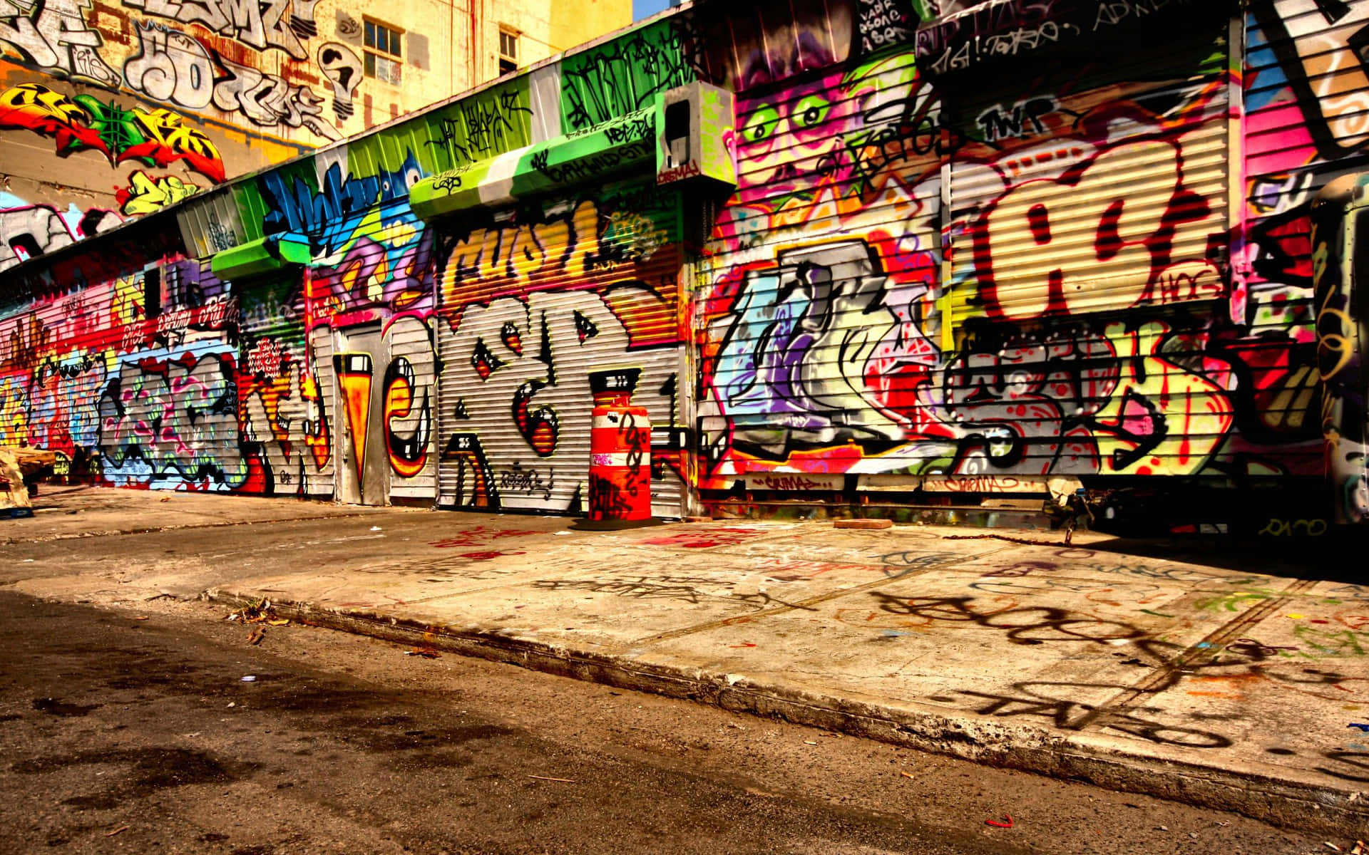 Graffitivägg Bakgrund
