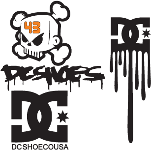 Graffiti_ Style_ D C_ Shoes_ Logo PNG