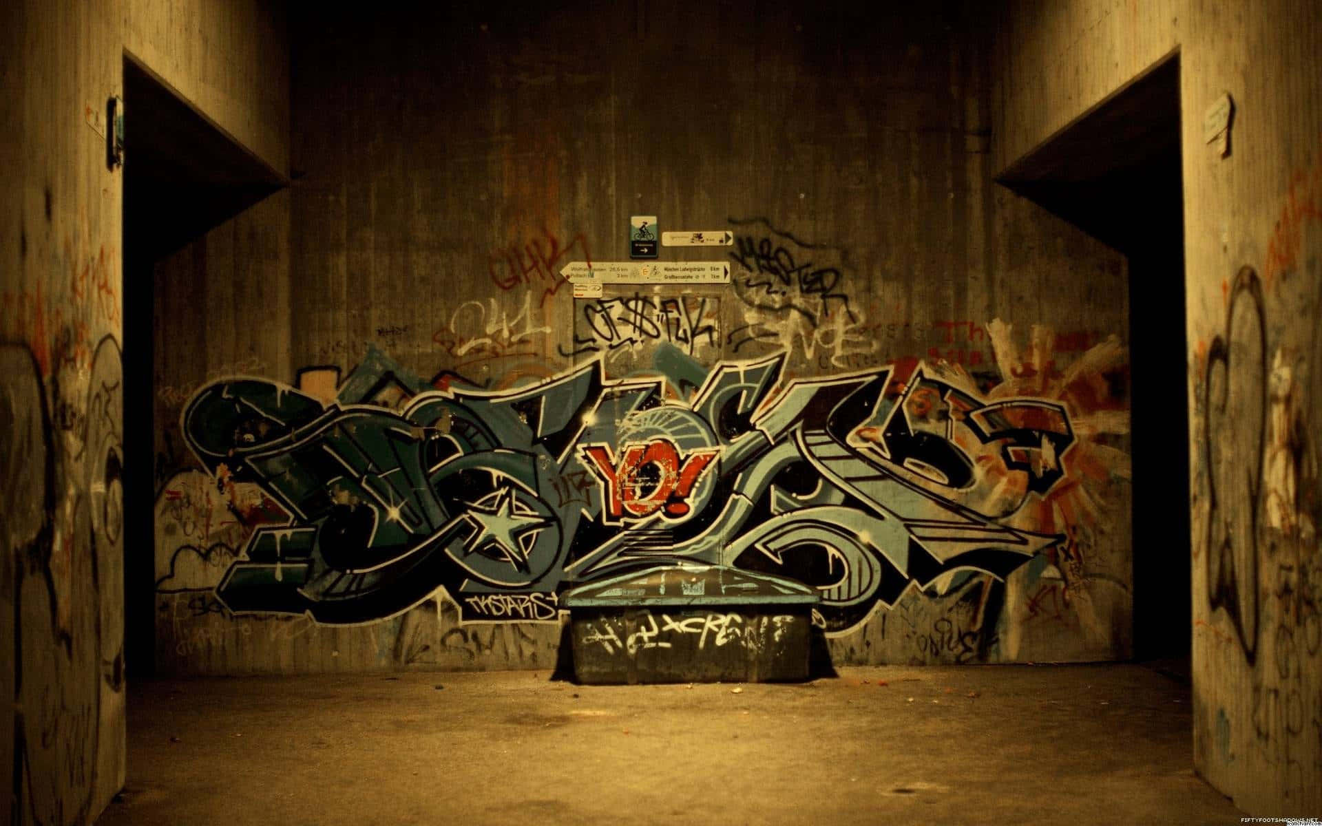 Graffitibakgrund.