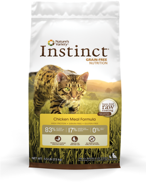 Grain Free Cat Food Package Instinct PNG