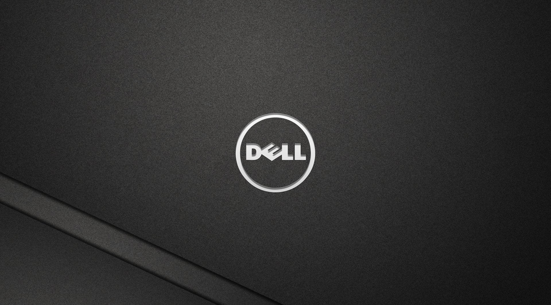 Laptopplateado Dell Con Aspecto Granulado En Color Gris. Fondo de pantalla