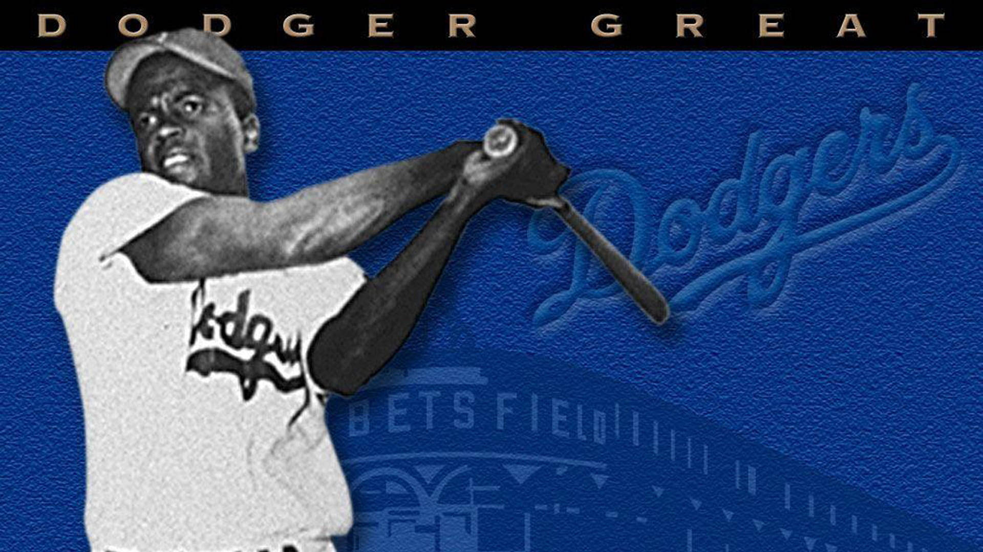 Gruset Los Angeles Dodgers-logo baggrund. Wallpaper