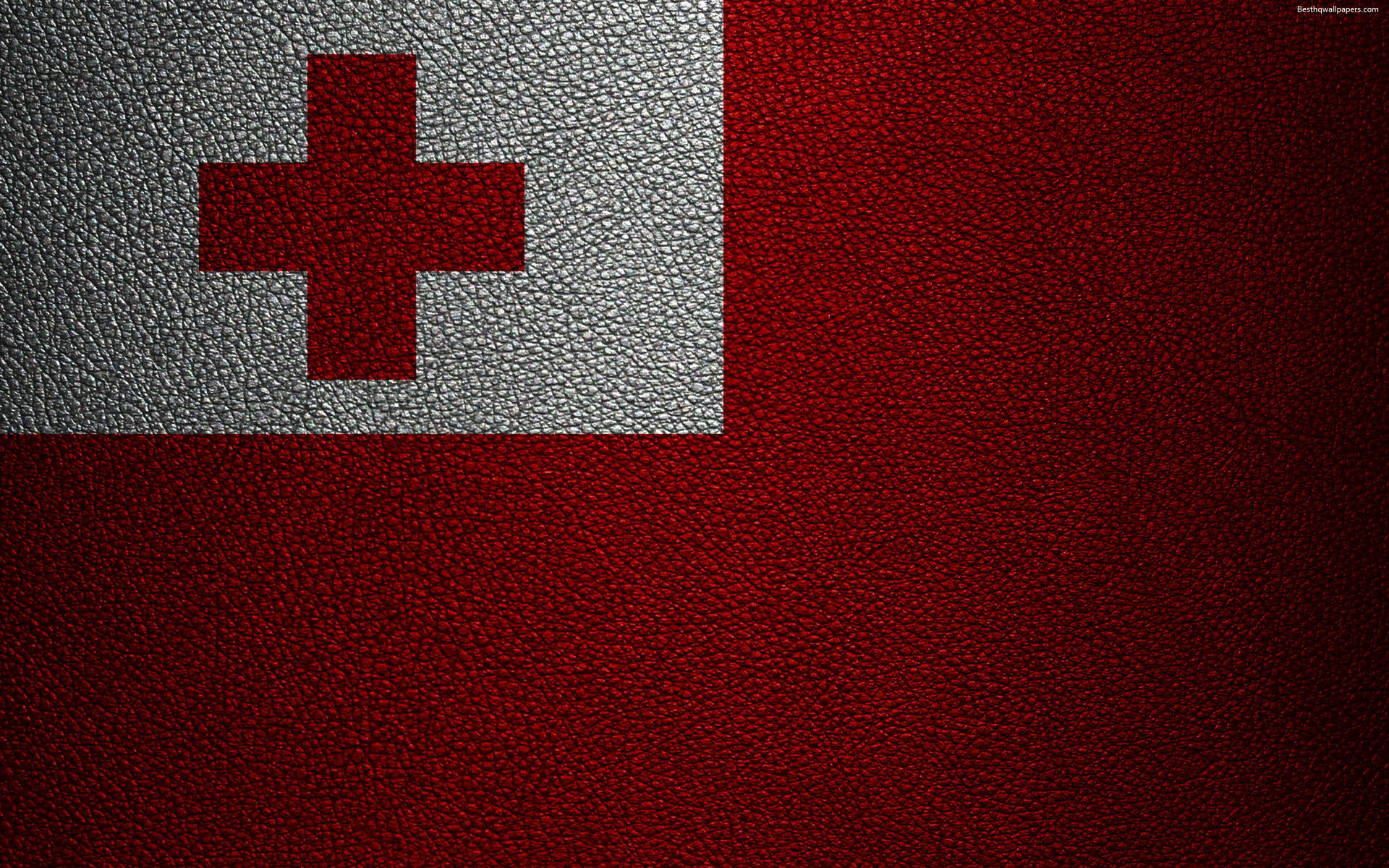 Banderade Tonga Con Una Apariencia Granulada. Fondo de pantalla