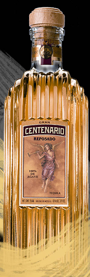 Gran Centenario Tequila Reposado med trækorkflaske og knust is billede Wallpaper