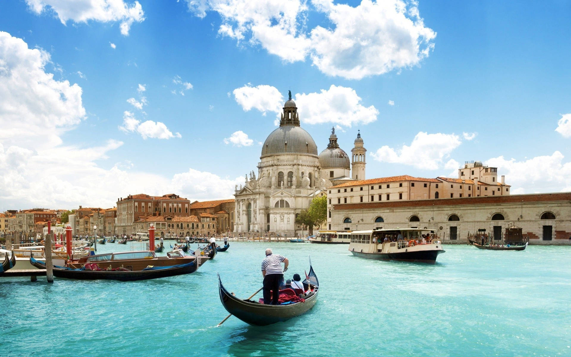 Grand Canal In Venice Italy Wallpaper