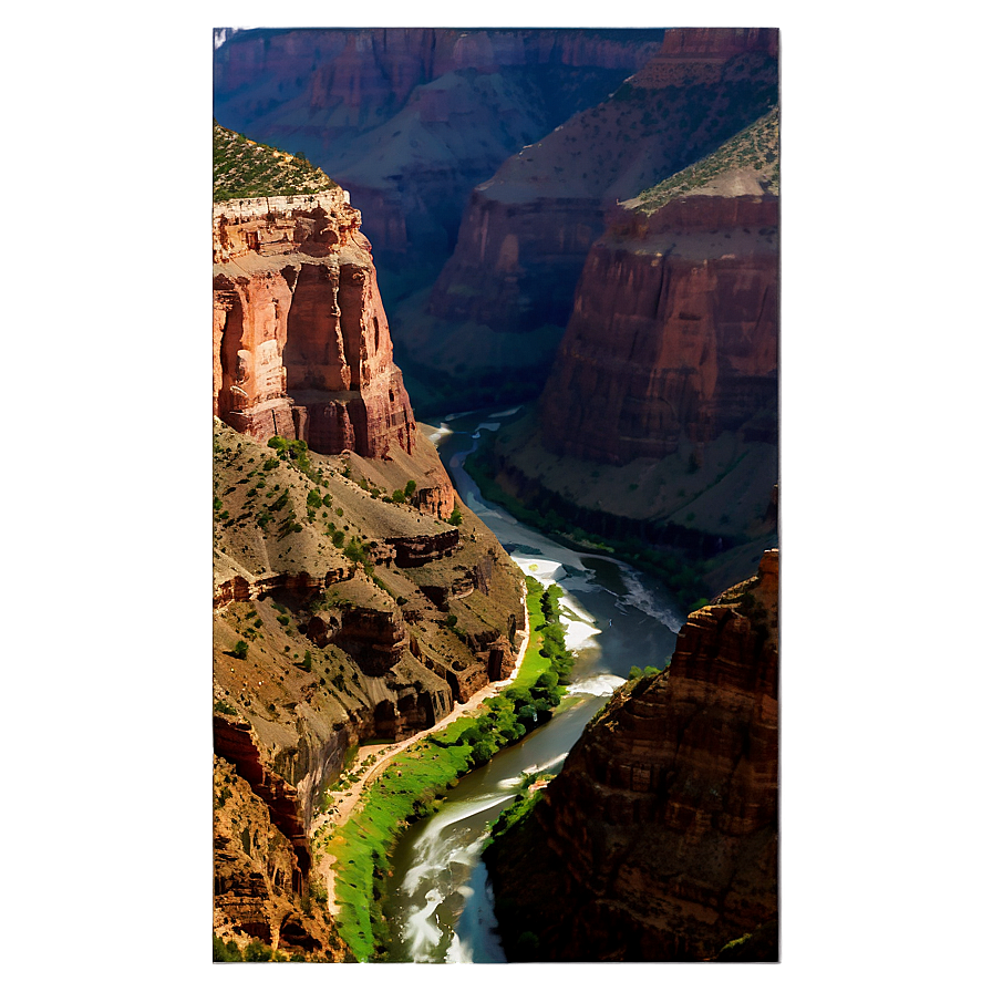 Grand Canyon Deep Gorge View Png Bpk79 PNG