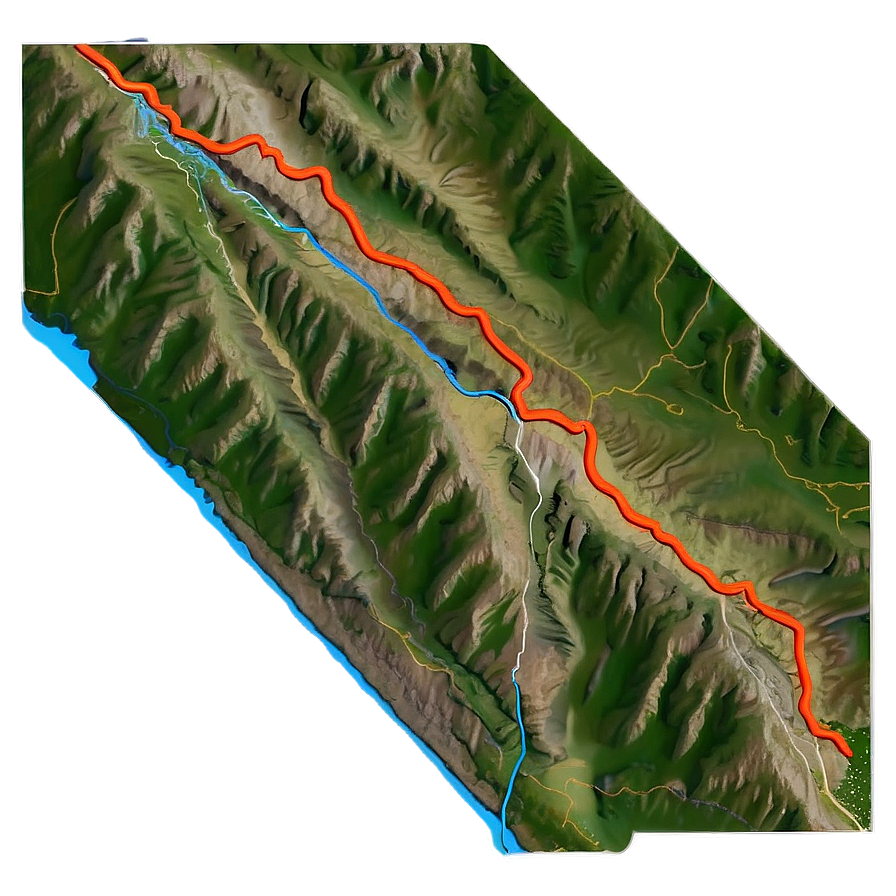 Grand Canyon Hiking Trail Map Png Eqt30 PNG