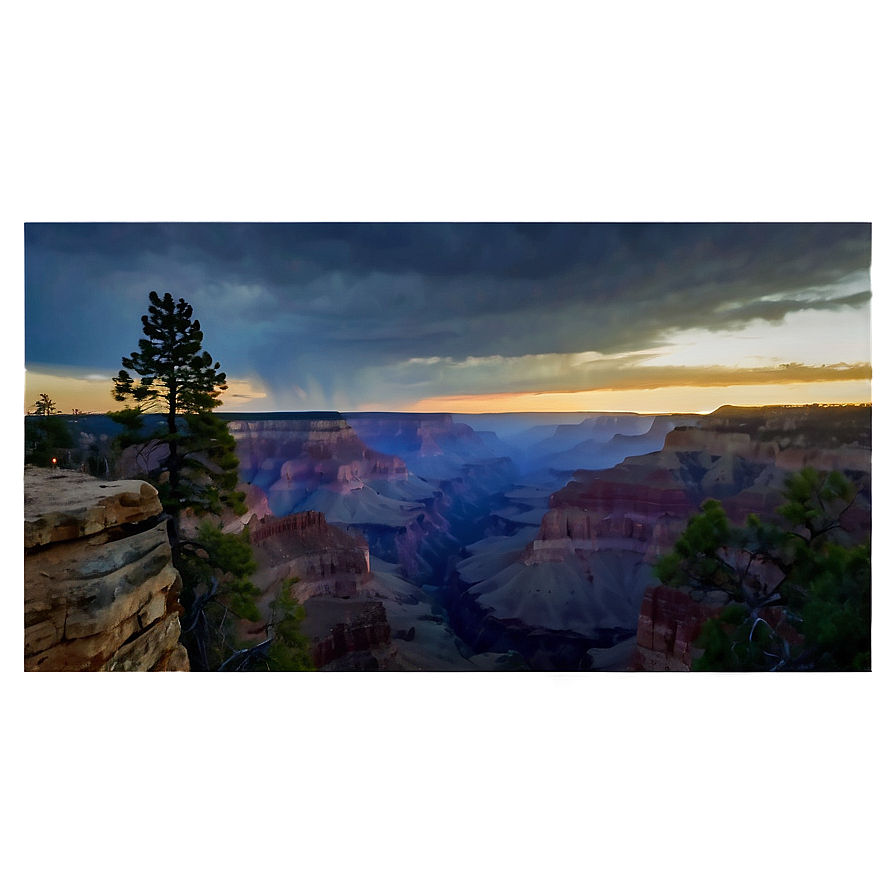 Grand Canyon North Rim Vista Png 06242024 PNG