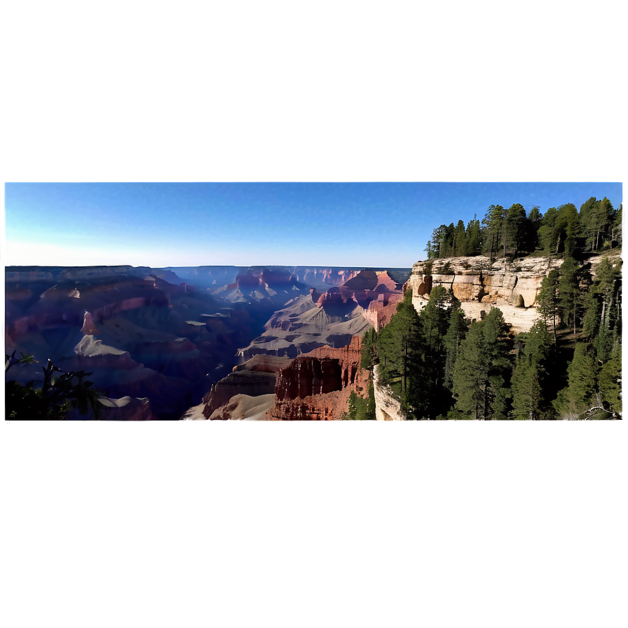 Grand Canyon North Rim Vista Png Wqb67 PNG